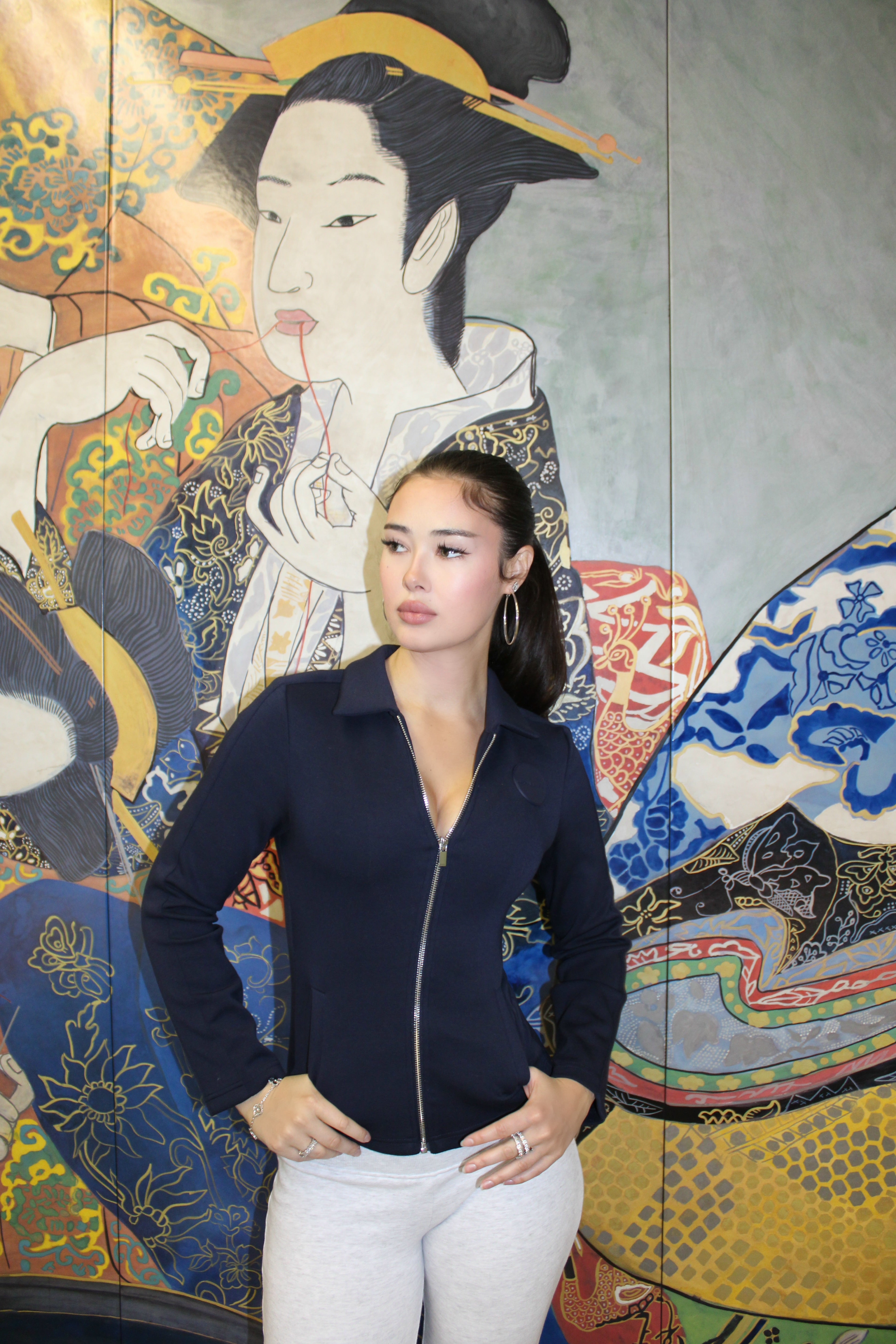 The Sculpt Jacket- Tokyo Blue