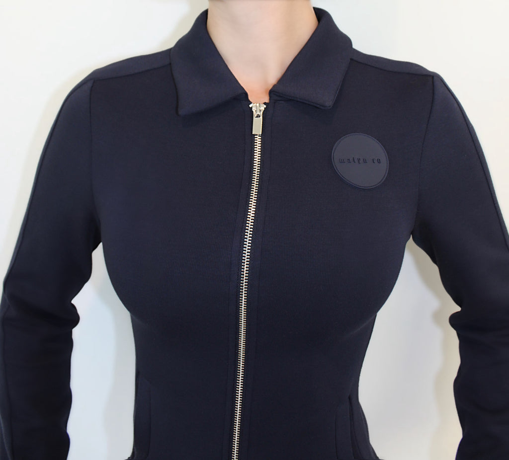 The Sculpt Jacket- Tokyo Blue